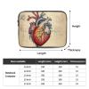 WHJSHOP Human Anatomy Heart Chart Picture Laptop Case - Shockproof Portable Laptop Sleeve Bag for Men and Women Business Travel, School, and Office Daily Use view 4