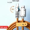 120W 6A High Speed Elbow USB Type-C Charging Cable, Soft Silicone, Data Transfer, 80W Power Delivery, Compatible with Samsung S23/S22, Xiaomi/Redmi K50/P60/P40 Phones view 2
