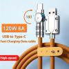120W 6A High Speed Elbow USB Type-C Charging Cable, Soft Silicone, Data Transfer, 80W Power Delivery, Compatible with Samsung S23/S22, Xiaomi/Redmi K50/P60/P40 Phones view 3