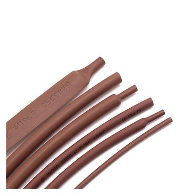 Heat Shrink Tubing,Shrink Tubing Heat Shrink Tubing - Electrical Cable Shrink Cable Kit 2:1 Electric Insulation Heat Shrink 1mm- 50mm Brown Heat Shrinkable Tube Polyethylene Cable Sleeving(50mm X 1