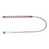 ARTIBETTER USB Metal Led Night Lamp with Flexible Gooseneck Brightness Modes Eye-Caring Design for Desk Bedside and Outdoor Use Red view 1