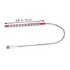 ARTIBETTER USB Metal Led Night Lamp with Flexible Gooseneck Brightness Modes Eye-Caring Design for Desk Bedside and Outdoor Use Red view 2