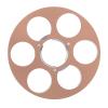 Empty Tape Reel, 6 Hole Empty Reel for NAGRA Miniature Tape Recorder, Aluminum Alloy Low Noise High Strength Open Take Up Reel to Reel Small Hub for Reel Tape Drive (Gold) view 1