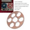 Empty Tape Reel, 6 Hole Empty Reel for NAGRA Miniature Tape Recorder, Aluminum Alloy Low Noise High Strength Open Take Up Reel to Reel Small Hub for Reel Tape Drive (Gold) view 3