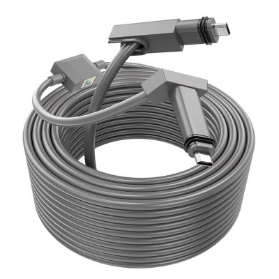 1200Mbps Ethernet Replacement Cable with RJ45 Network Port for V2 Dish Antenna, IP68 Water Proof 6.6FT 3FT