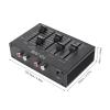 3 Band Equalizer, 20Hz-20Khz High Medium Low EQ Stereo Equalizer Channel Digital view 2