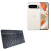 BoxWave Keyboard Compatible with Google Pixel 9 Pro XL - SlimKeys Bluetooth Keyboard, Portable Thin with Chiclet-Style Keys - Jet Black view 1