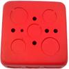BB-R Pack of 50 Red 4-Inch Steel Back Boxes; for Alarm Systems; Surface Mount; Concealed Conduit; Semi-Flush view 1