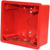 BB-R Pack of 50 Red 4-Inch Steel Back Boxes; for Alarm Systems; Surface Mount; Concealed Conduit; Semi-Flush view 2