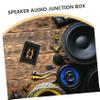 ARTIBETTER Weatherproof Speaker Wire Junction Box Four Terminal Electrical Connector for Use Minimized Interference for Sound Quality view 3