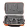 Action Camera Protective Storage Bag, Portable Shock Absorbing Carrying Case for Action Camera 5Pro 4 3, Water Resist, Soft Dividers for Accessories Storage (Orange) view 1
