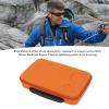 Action Camera Protective Storage Bag, Portable Shock Absorbing Carrying Case for Action Camera 5Pro 4 3, Water Resist, Soft Dividers for Accessories Storage (Orange) view 2