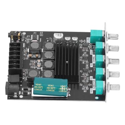 2.1Channel Bluetooth Power Amplifier Board Subwoofer Frequency Control Audio Amplifier Board with Bass, Treble, for DIY Home Speakers, AUX Bluetooth, Compatible with Input Power