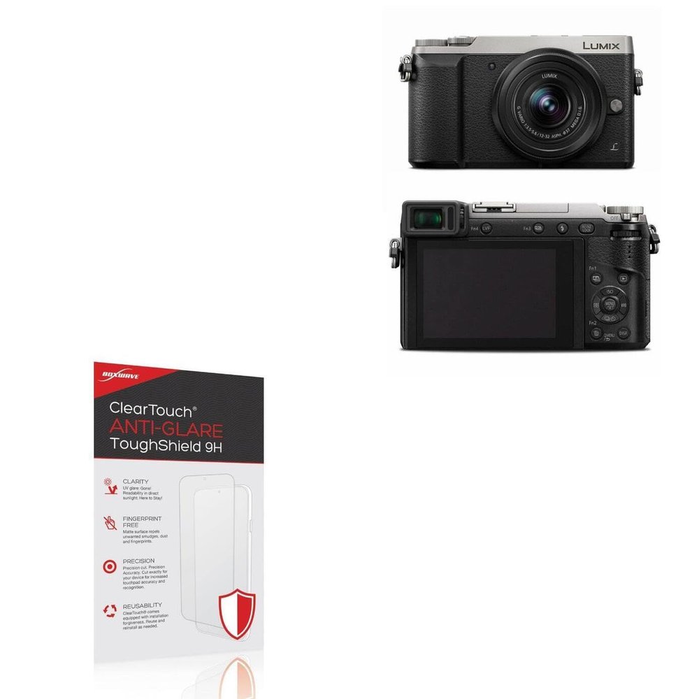 BoxWave Screen Protector Compatible With Panasonic Lumix GX85 - ClearTouch Anti-Glare ToughShield 9H (2-Pack), Anti-Glare 9H Tough Flexible Film Screen Protector