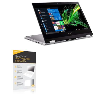 BoxWave Screen Protector Compatible With Acer Spin 3 (SP314-53N) - ClearTouch Anti-Glare Privacy (2-Pack), Privacy Screen Protector Flexible Film Anti-Glare