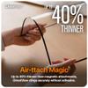 UPPERCASE GhostView Premium Detachable Ultra Thin 2-Way Privacy Screen Protector, Bubble-free Air-ttach Technology, Non-Magnetic, Compatible with 2023+ MacBook Air 15", M4/M3/M2 view 2