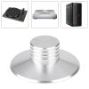 Turntable, Record Weight Clamp, Metal Stabilizer for Improved Rotation Speed - Made Entirely of Aluminum (Silver) view 2