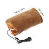 DirectNine Basics 1pc USB Hand Warmer Hand Warmers Slippers Portable Bottle Warmer Hand Warmers Reusable Gloves Hot Women Men Warm Fingerless Gloves Puffer Vest Women Hands Bag Flannel Brown view 2