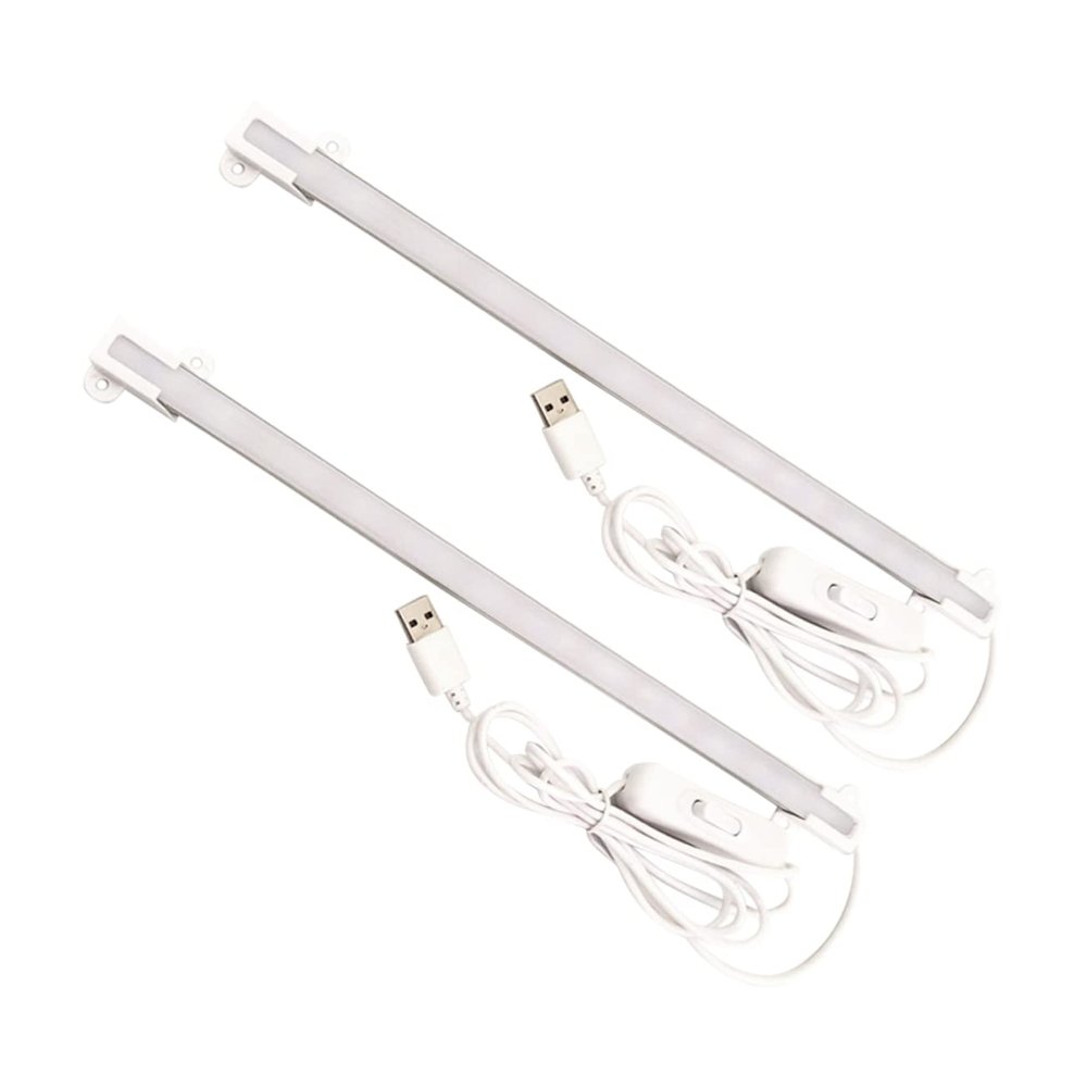 Angoily 2pcs Creative Desk Lamp Led Reading Strip Eye-Care USB Reading Light for Bed Led Light Desk Lamp