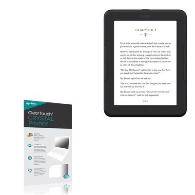 BoxWave Screen Protector Compatible with Barnes & Noble Nook GlowLight 4e - ClearTouch Crystal Privacy (2-Pack), Privacy Screen Protector Flexible Film Clear