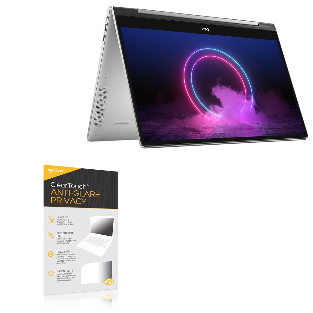 BoxWave Screen Protector Compatible with Dell Inspiron 17 2-in-1 (7706) - ClearTouch Anti-Glare Privacy (2-Pack), Privacy Screen Protector Flexible Film Anti-Glare