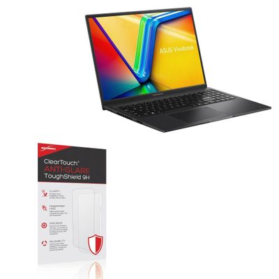 BoxWave Screen Protector Compatible With ASUS Vivobook 16X OLED (K3605) - ClearTouch Anti-Glare ToughShield 9H (2-Pack), Anti-Glare 9H Tough Flexible Film Screen Protector