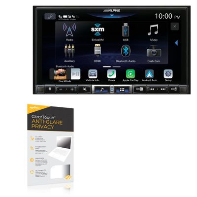 BoxWave Screen Protector Compatible with Alpine ILX-507 - ClearTouch Anti-Glare Privacy (2-Pack), Privacy Screen Protector Flexible Film Anti-Glare