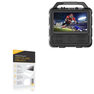 BoxWave Screen Protector Compatible With Monster Vision Portable Entertainment System - ClearTouch Anti-Glare Privacy (2-Pack), Privacy Screen Protector Flexible Film Anti-Glare