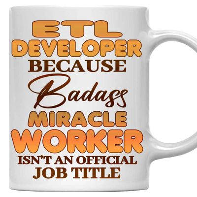 MONIZILUCKY Etl Developer Mug, Gift For Etl Developer