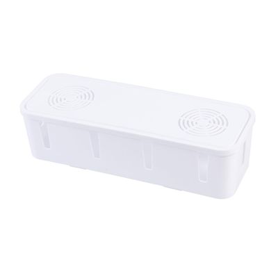 Angoily Plug Socket Storage Box White Cable Organizer for Tidy Management Cord Protector for Home Use for Wire Clutter and Safety
