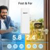 UeeVii Dual-Band Wireless Bridge Router Kit | 2.4G 5.8G WiFi Bridge | 5KM Point to Point Wireless Bridge Outdoor Network for Starlink Extender for Barn/Shop | IP65 Weatherproof | Plug & Play view 3
