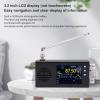 Full Band Portable Shortwave Radio Receiver, AM FM SW CB VHF UHF WX AIR LW MW Full Band Radio Receiver with 3.2 Inch LCD Display, Dual Stereo Speakers, 5000MAH Rechargeable Radio view 3