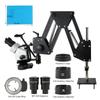 Microscope Observation Simul-Focus 3.5X-90X 180X Parfocal Stereo Trinocular Microscope with Bracket Stretch Spring Stand 0.5X 1X 2X Barlow Lens view 2