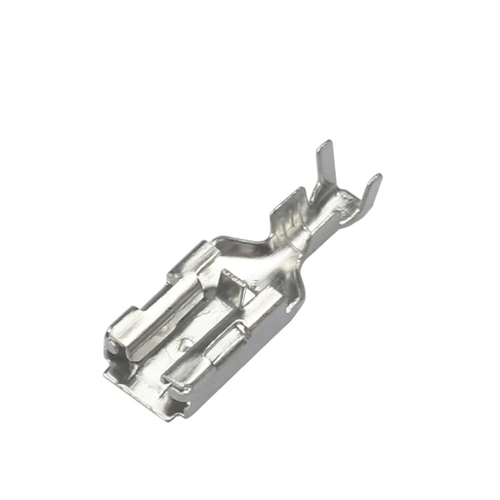FENG GUO 20/50/100 Pcs Brass Tinned Automotive Wire Crimp Terminal 6.3MM Pins TE AMP Positive Lock 250 Contacts 170454-2 DJ6210-6.3B G219 H62(200 pcs)