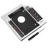 12.7Mm Aluminum SSD Enclosure for Laptops - Noise Absorbing Holder - Boot Support - Silver view 1