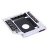 12.7Mm Aluminum SSD Enclosure for Laptops - Noise Absorbing Holder - Boot Support - Silver view 2