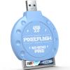PixelFlash CF Card Reader (Blue) - Compact Flash Memory Card Adapter with USB 3.0, 5GB/s File Transfer, No-Bend Pins, Supports UDMA-7, Anti-Slip & Anti-Scratch, Compatible with Most Brands & OS view 1