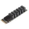 M.2 to SATA3.0 ASM1166 Adapter Card with Smart Indicator Plug and Play for Computer Accessories view 2