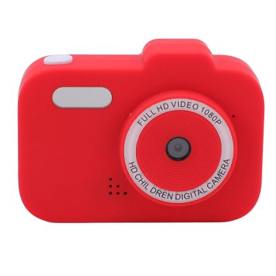 3MP 1080P HD Dual Lens Small Digital Camera Cute Camera, 2 Inch Screen, 8X Digital Zoom, Compact Camera with Frames, Filters, Games, Music, Neck Strap, for Travel, Xmas, (Red)