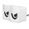 Acouto USB Wired Desktop Speaker for PC, Laptop & e Phone - Portable Multimedia Sound with Volume Control and C Quality (Ordinary Version White) view 1