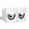 Acouto USB Wired Desktop Speaker for PC, Laptop & e Phone - Portable Multimedia Sound with Volume Control and C Quality (Ordinary Version White) view 4