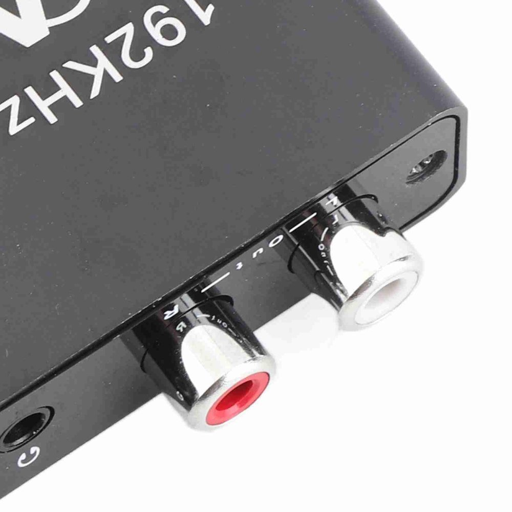 192KHz Digital to Analog Converter, Professional Ical to with Bass and Volume Adjustment for Home Theatre and Gaming