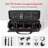 VEVOR Studio Equipment Trolley Case, 39.37 x 14.96 x 12.60 in / 100 x 38 x 32 cm, Rolling Camera Bag, Carrying Bag with Wheels Straps Padded Compartment Handle, for Light Stands, Tripods, Telescopes view 2