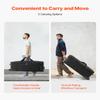 VEVOR Studio Equipment Trolley Case, 39.37 x 14.96 x 12.60 in / 100 x 38 x 32 cm, Rolling Camera Bag, Carrying Bag with Wheels Straps Padded Compartment Handle, for Light Stands, Tripods, Telescopes view 3