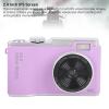 4K Digital Camera for Photography, 64MP Vlogging Camera, 16X Digital Zoom Point and Shoot Camera, 2.4 Inch Screen Anti Shake Compact Travel Camera, Small Camera for Kids (No view 4