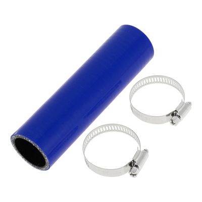 X AUTOHAUX 1 Set Straight Coupler Silicone Hose 32mm/1.26" ID 150mm/5.91" Length 0 Car Silicone Hose Coolant Hose W/Clamps 3-Ply 4mm Thick Air Intake/Turbo/Intercooler Piping Tube Blue
