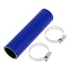 X AUTOHAUX 1 Set Straight Coupler Silicone Hose 32mm/1.26" ID 150mm/5.91" Length 0 Car Silicone Hose Coolant Hose W/Clamps 3-Ply 4mm Thick Air Intake/Turbo/Intercooler Piping Tube Blue view 1