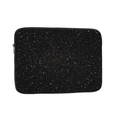 Black Glitter Laptop Sleeve 17 inch Shockproof Protective Computer Carrying Cover Water Resistant Computer Bag Laptop Case Briefcase Handbags Portable Laptop Bag Gifts for Men Women