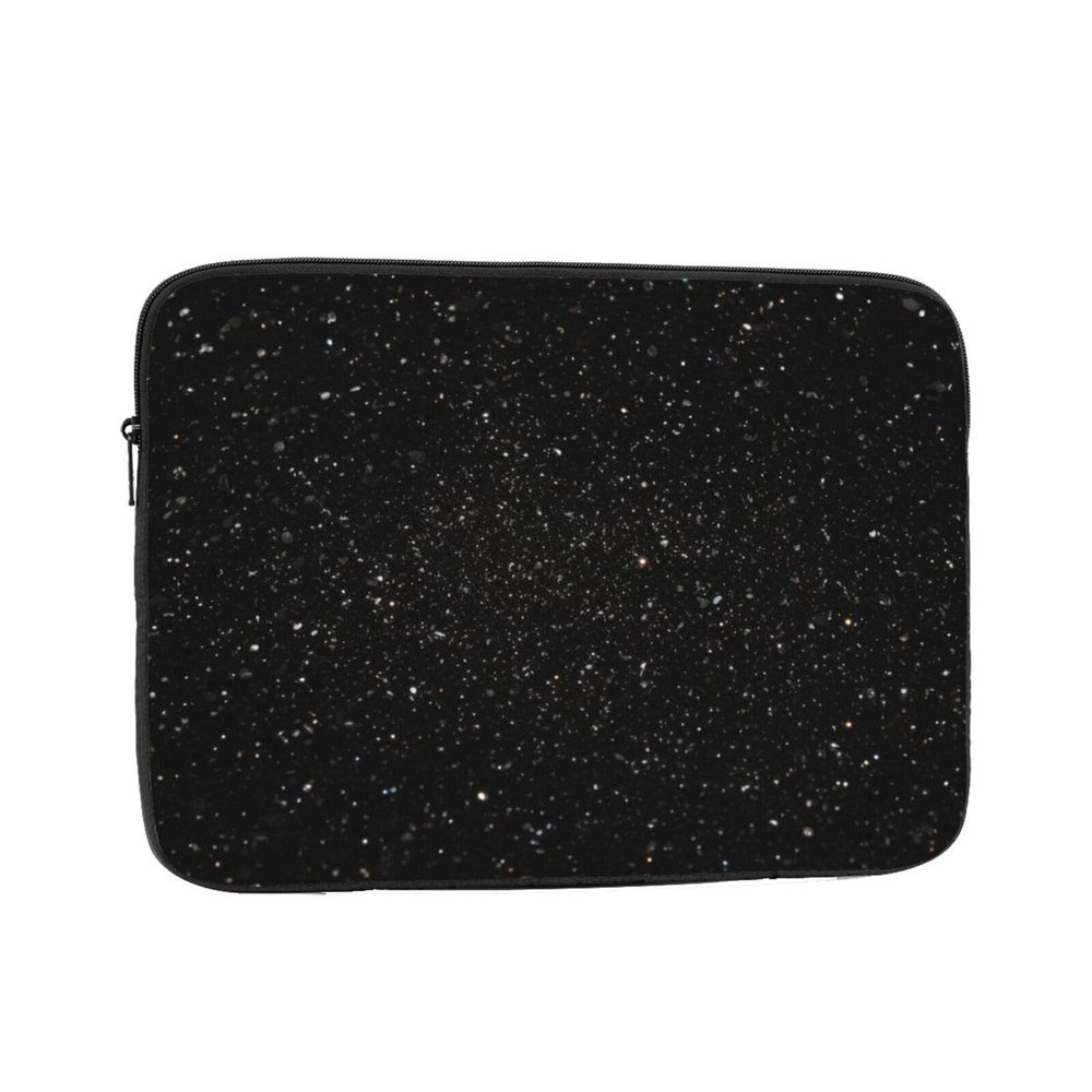 Black Glitter Laptop Sleeve 17 inch Shockproof Protective Computer Carrying Cover Water Resistant Computer Bag Laptop Case Briefcase Handbags Portable Laptop Bag Gifts for Men Women