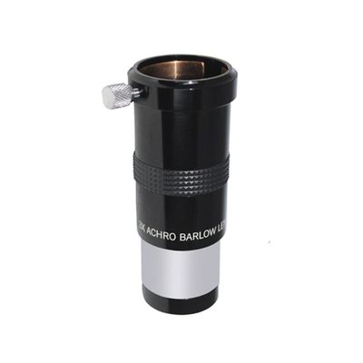 1.25 Inch 3X Barlow Lens Aluminmium Body Optocal Lens Astronomical Telescope Accessories